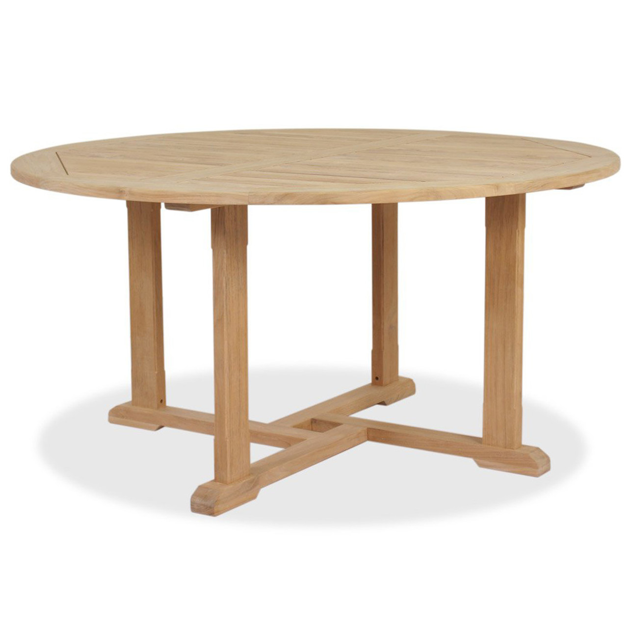 Majestic 59" Round Outdoor Teak Dining Table